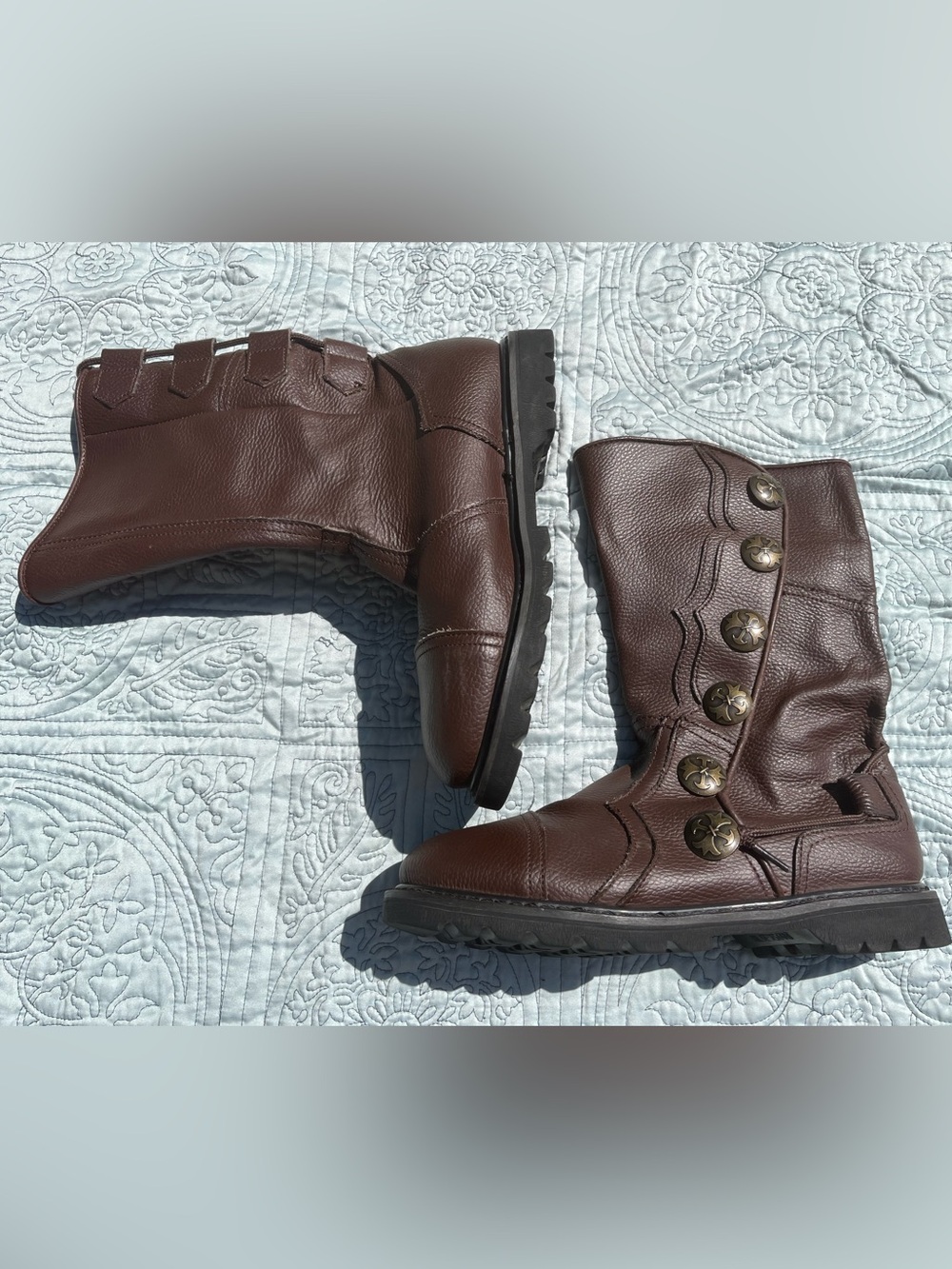 LIKE NEW Just in Tyme Leather Renaissance Faire Pirate Medieval Lace Up Boots